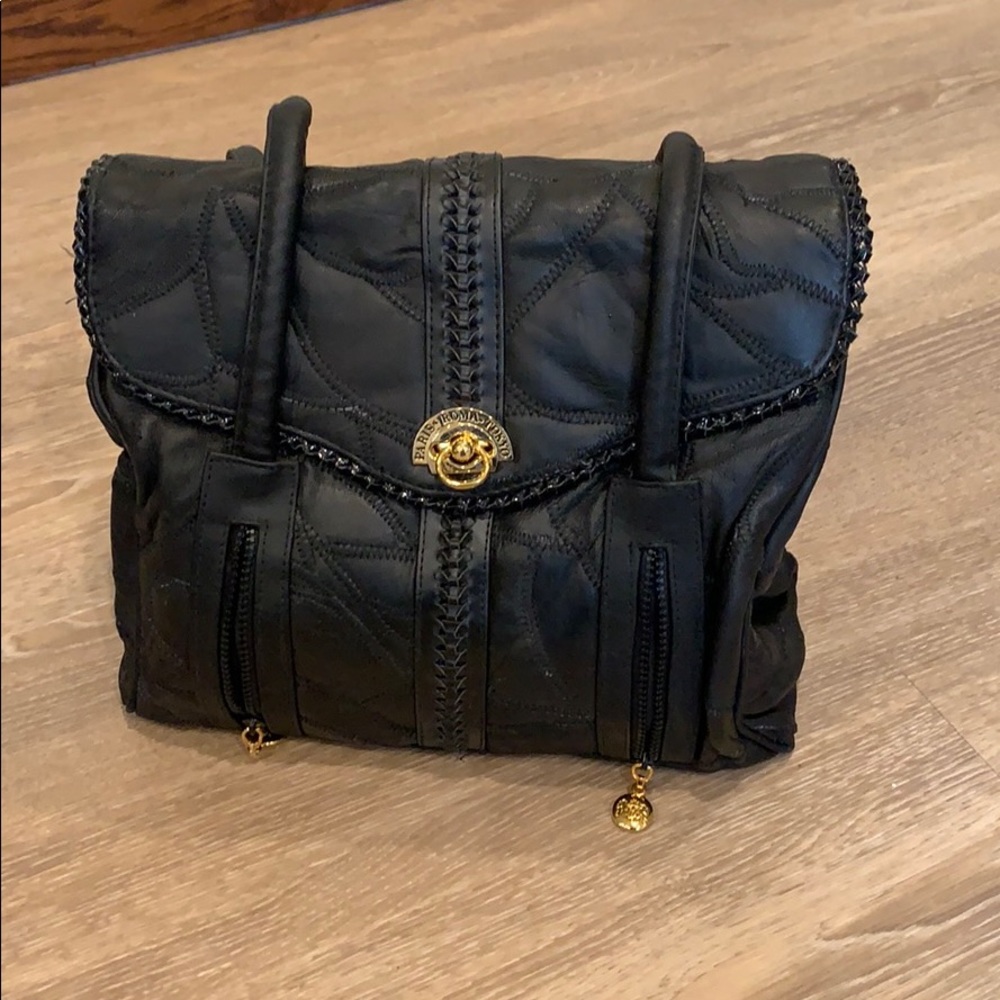 vintage black shoulder bag